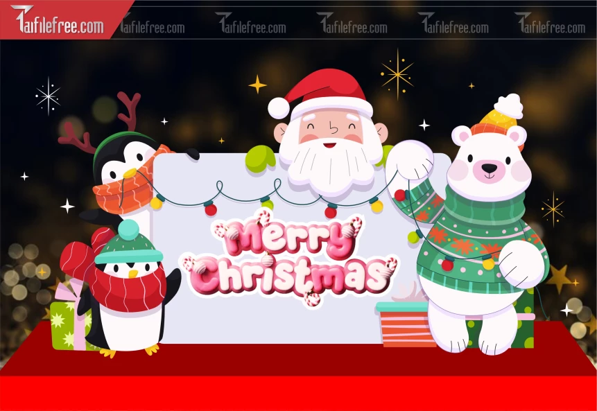 Background GIáng Sinh - Noel - Phông Nền Merry Christmas GS239