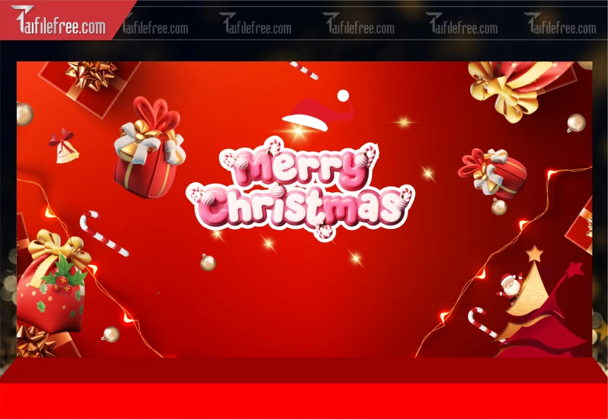 Phông Nền GIáng Sinh - Noel - Phông Nền Merry Christmas GS242