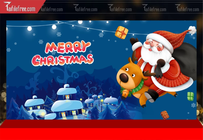 Phông Nền GIáng Sinh - Noel - Phông Nền Merry Christmas GS243