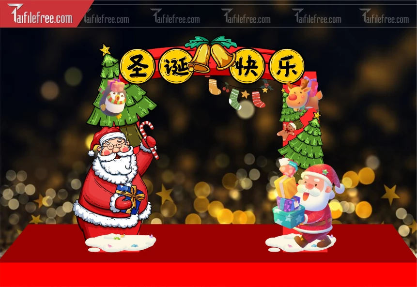 Background GIáng Sinh - Noel - Phông Nền Merry Christmas GS244