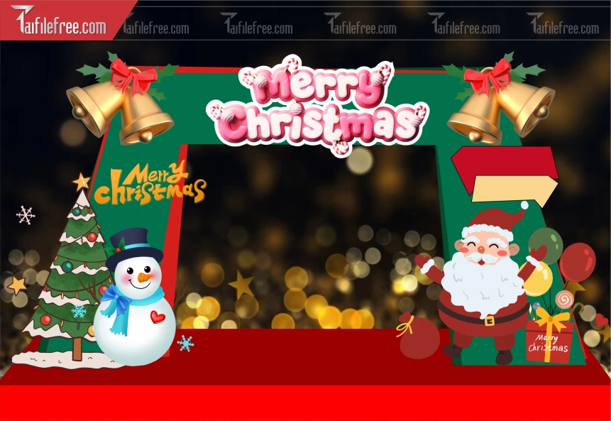 Background GIáng Sinh - Noel - Phông Nền Merry Christmas GS247