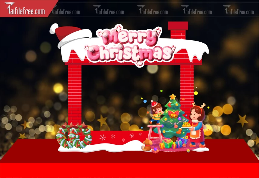 Background GIáng Sinh - Noel - Phông Nền Merry Christmas GS250