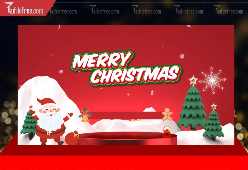 Phông Nền GIáng Sinh - Noel - Phông Nền Merry Christmas GS253