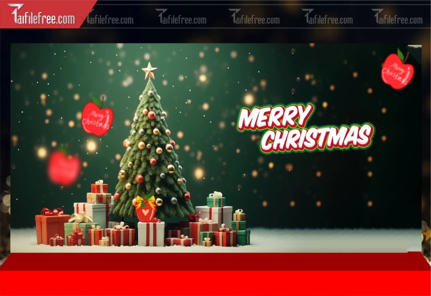 Phông Nền GIáng Sinh - Noel - Phông Nền Merry Christmas GS254