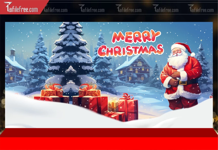 Phông Nền GIáng Sinh - Noel - Phông Nền Merry Christmas GS255