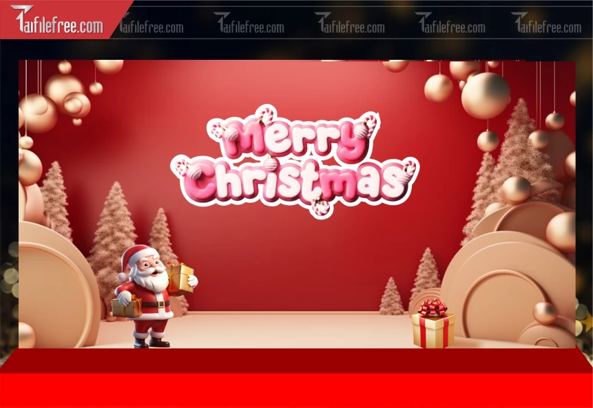 Phông Nền GIáng Sinh - Noel - Phông Nền Merry Christmas GS256