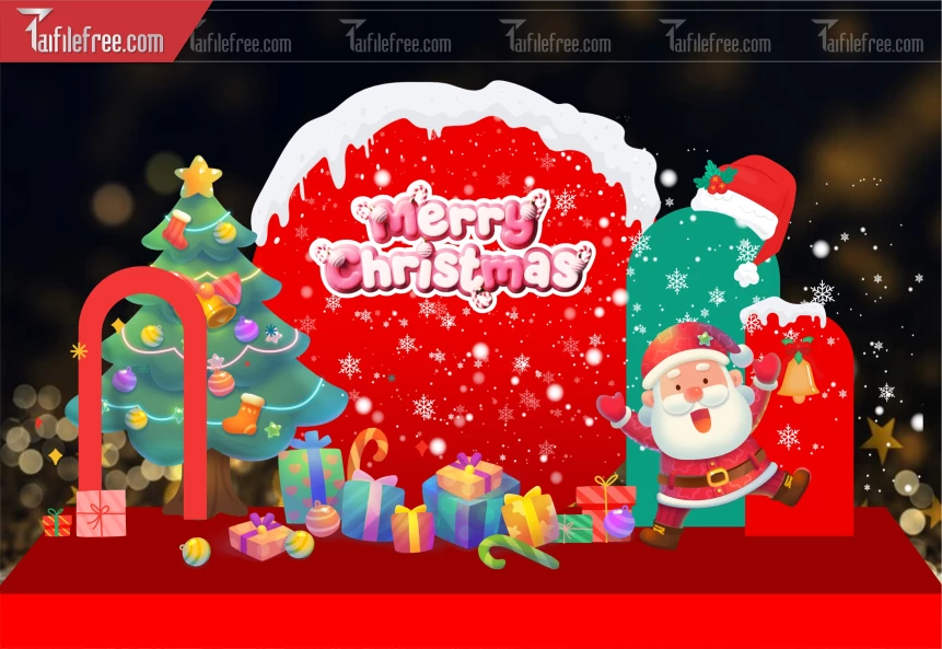Background GIáng Sinh - Noel - Phông Nền Merry Christmas GS258
