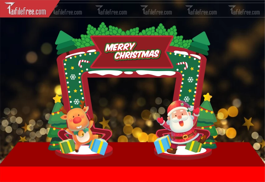 Background GIáng Sinh - Noel - Phông Nền Merry Christmas GS259