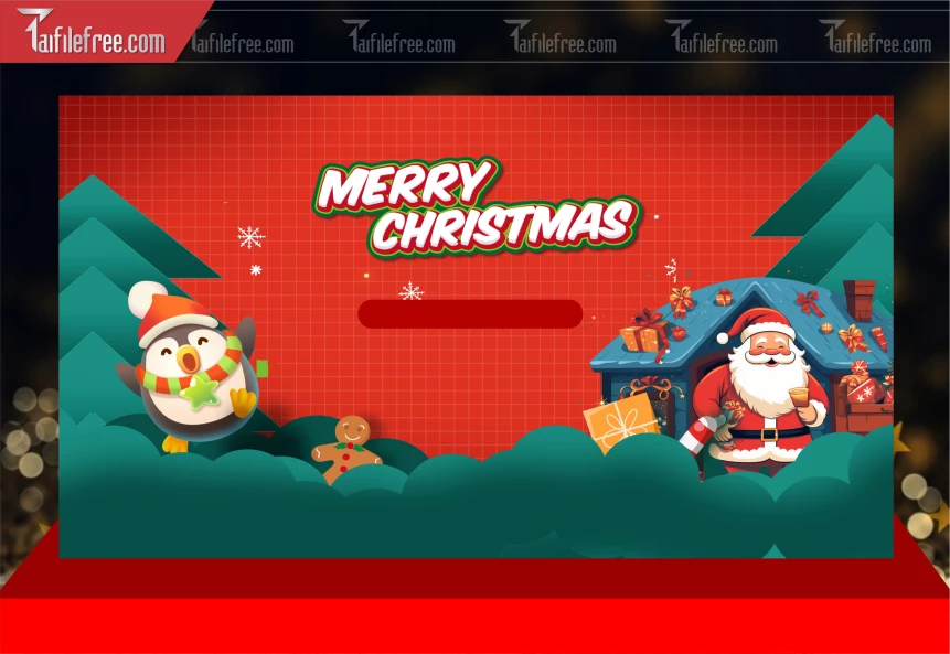 Phông Nền GIáng Sinh - Noel - Phông Nền Merry Christmas GS264