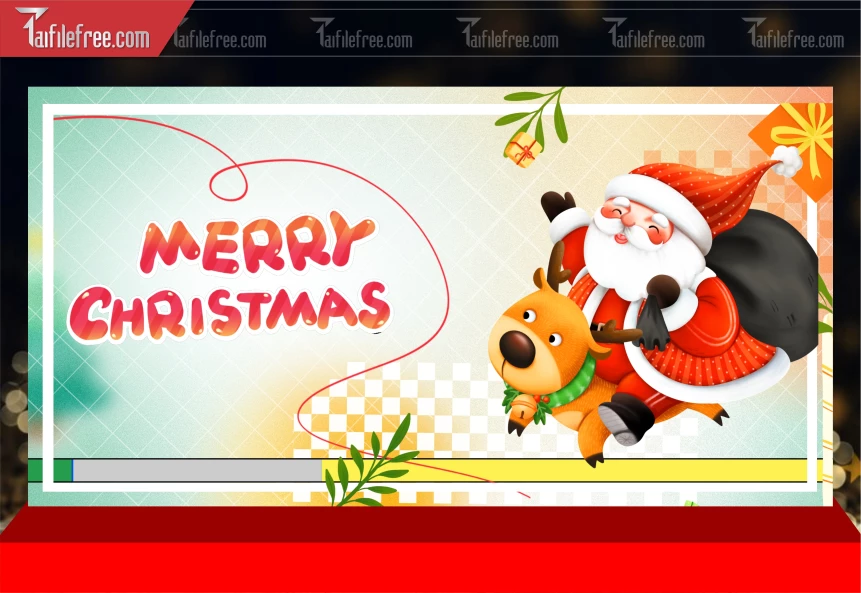 Phông Nền GIáng Sinh - Noel - Phông Nền Merry Christmas GS265