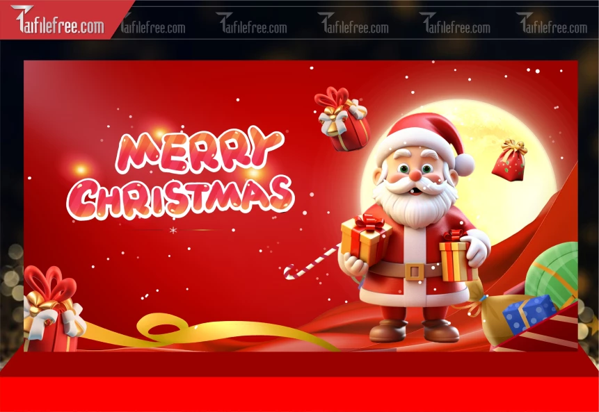 Phông Nền GIáng Sinh - Noel - Phông Nền Merry Christmas GS266