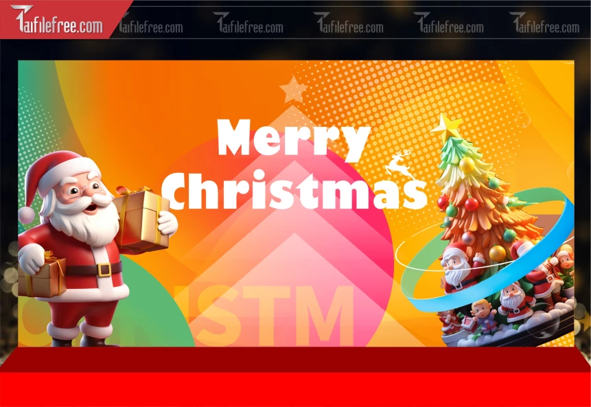 Phông Nền GIáng Sinh - Noel - Phông Nền Merry Christmas GS267