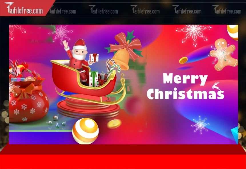 Phông Nền GIáng Sinh - Noel - Phông Nền Merry Christmas GS270