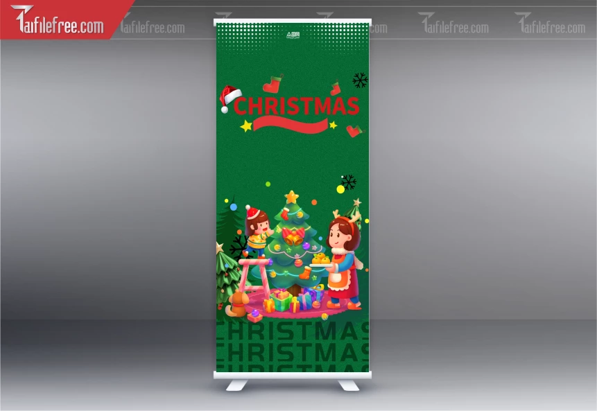 Poster GIáng Sinh - Noel - Phông Nền Merry Christmas GS271