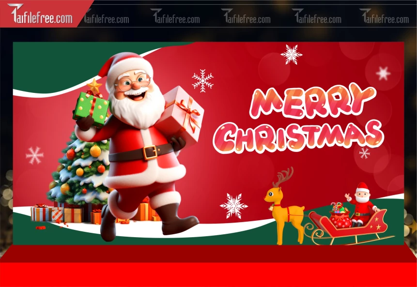 Phông Nền GIáng Sinh - Noel - Phông Nền Merry Christmas GS277