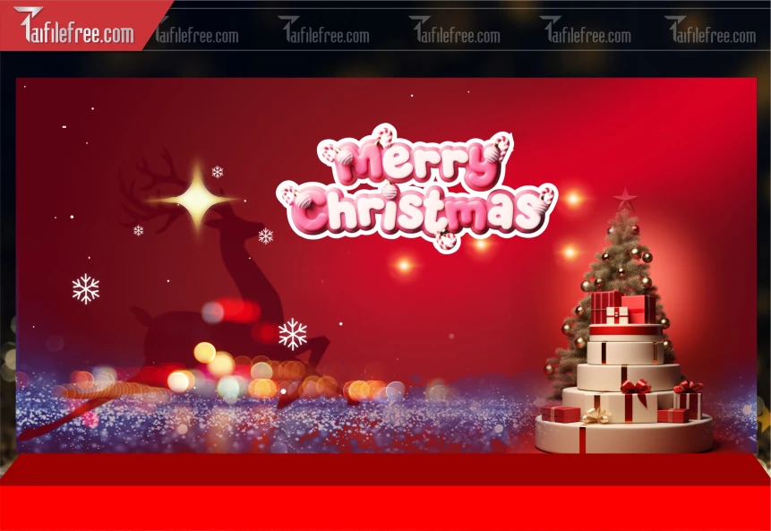 Phông Nền GIáng Sinh - Noel - Phông Nền Merry Christmas GS279