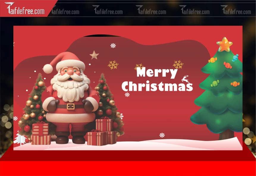 Phông Nền GIáng Sinh - Noel - Phông Nền Merry Christmas GS280