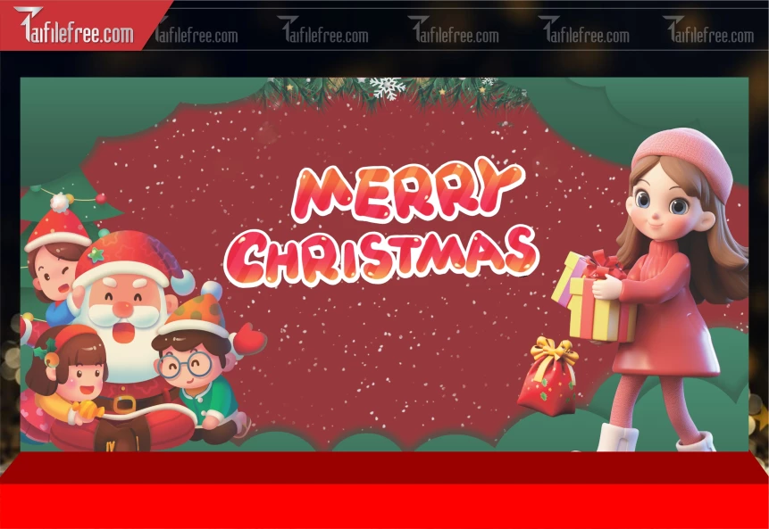 Phông Nền GIáng Sinh - Noel - Phông Nền Merry Christmas GS281