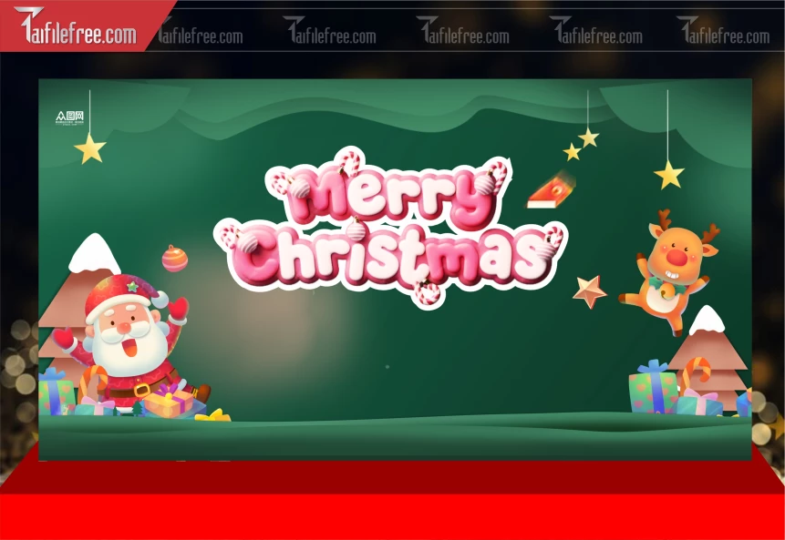 Phông Nền GIáng Sinh - Noel - Phông Nền Merry Christmas GS282