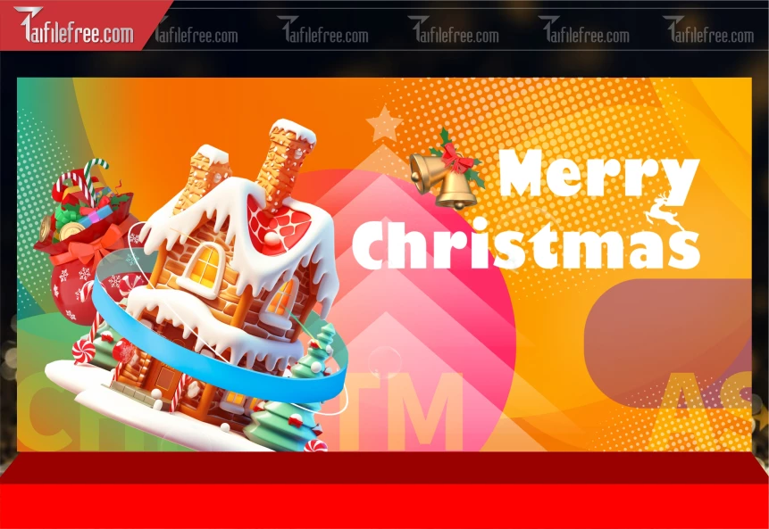 Phông Nền GIáng Sinh - Noel - Phông Nền Merry Christmas GS283