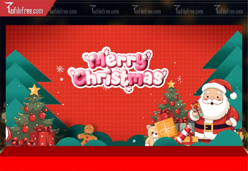 Phông Nền GIáng Sinh - Noel - Phông Nền Merry Christmas GS287
