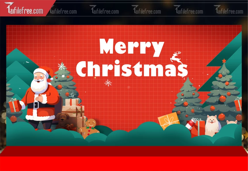 Phông Nền GIáng Sinh - Noel - Phông Nền Merry Christmas GS289