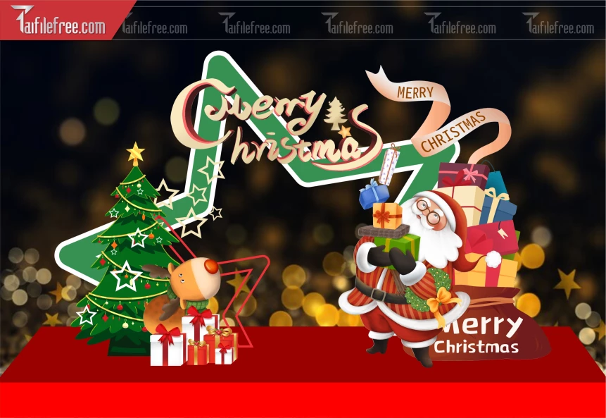 Background GIáng Sinh - Noel - Phông Nền Merry Christmas GS297