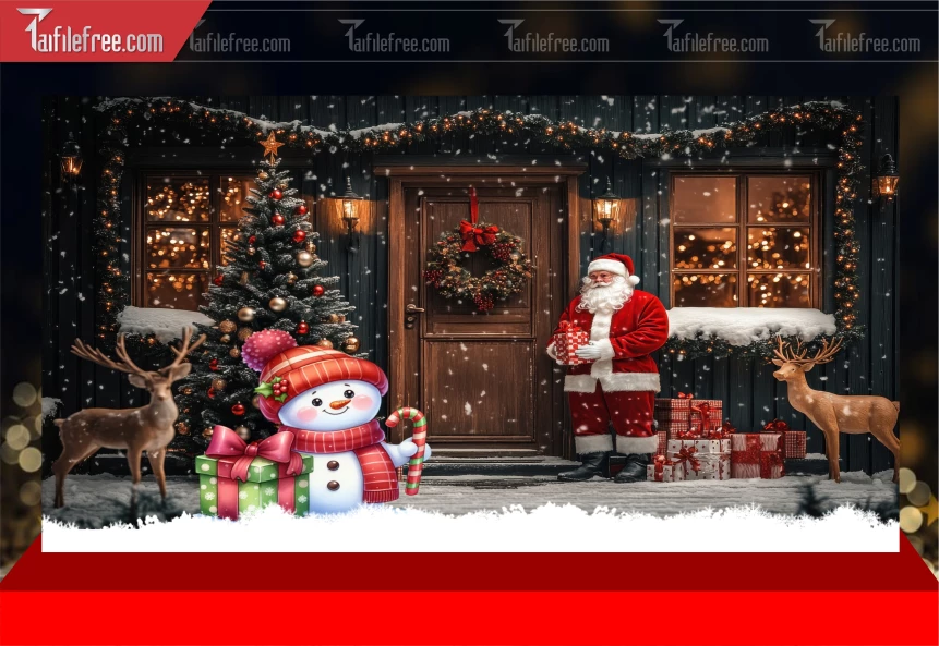 Mẫu Phông Nền GIáng Sinh - Noel - Phông Nền Merry Christmas GS312