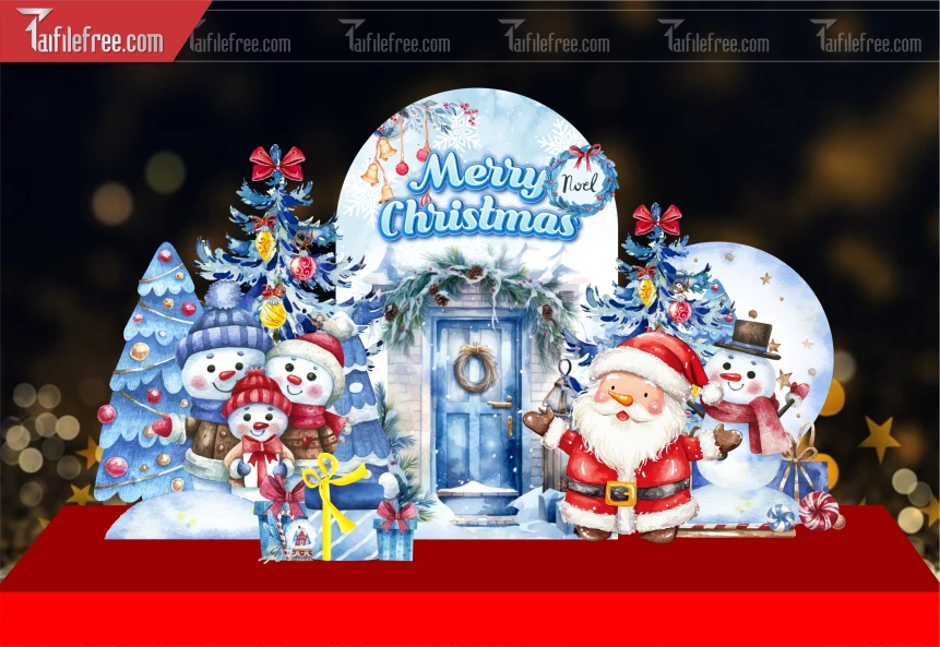 Mẫu Background GIáng Sinh - Noel - Phông Nền Merry Christmas GS314