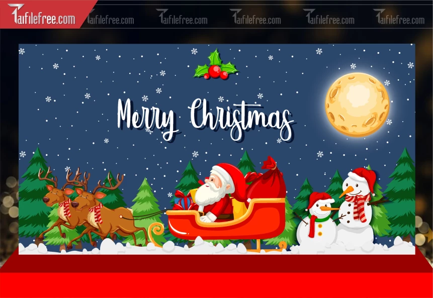 Mẫu Phông Nền GIáng Sinh - Noel - Phông Nền Merry Christmas GS315