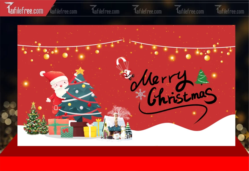 Mẫu Background Poster GIáng Sinh - Noel - Phông Nền Merry Christmas GS322