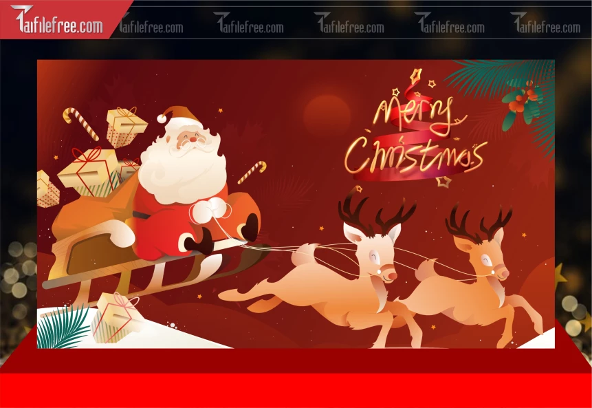 Mẫu Background Poster GIáng Sinh - Noel - Phông Nền Merry Christmas GS327
