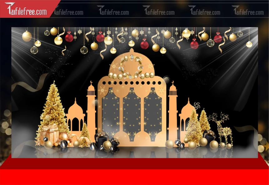 Mẫu Phông Nền GIáng Sinh - Noel - Phông Nền Merry Christmas GS329