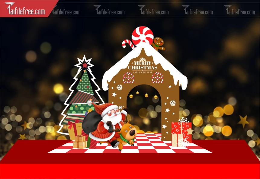 Mẫu Background GIáng Sinh - Noel - Phông Nền Merry Christmas GS346