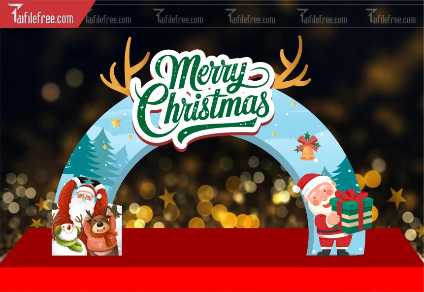 Mẫu Background GIáng Sinh - Noel - Phông Nền Merry Christmas GS347