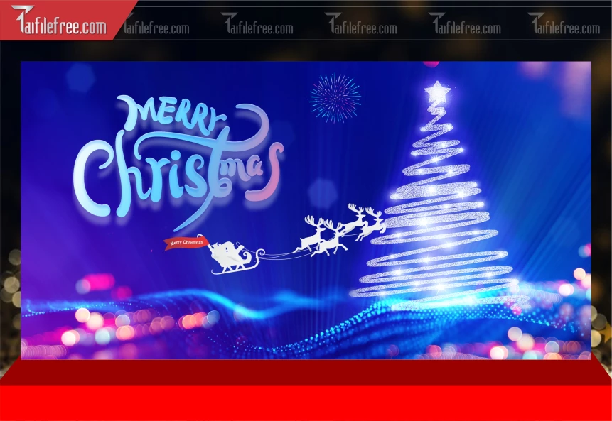 Mẫu Phông Nền GIáng Sinh - Noel - Phông Nền Merry Christmas GS353