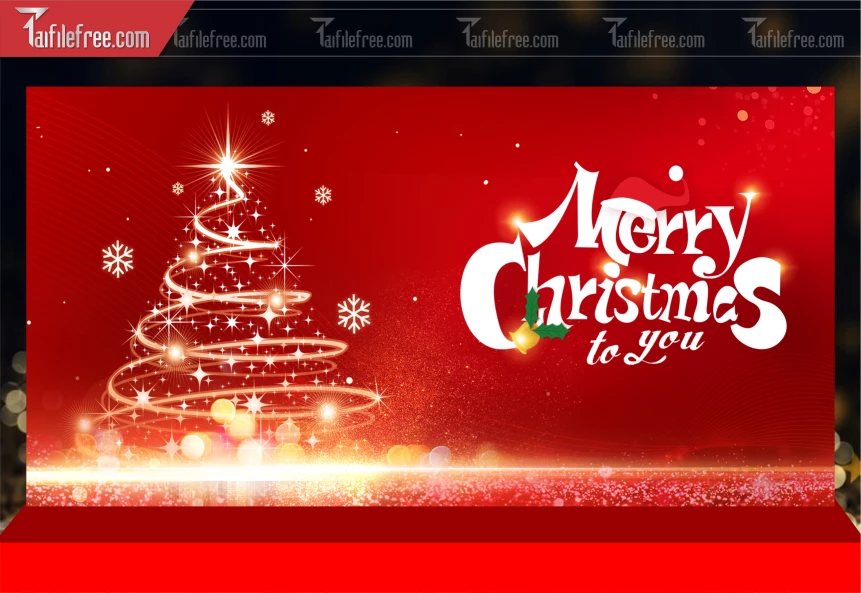 Mẫu Phông Nền GIáng Sinh - Noel - Phông Nền Merry Christmas GS364