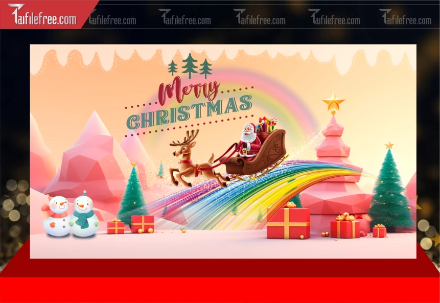 Mẫu Phông Nền GIáng Sinh - Noel - Phông Nền Merry Christmas GS370