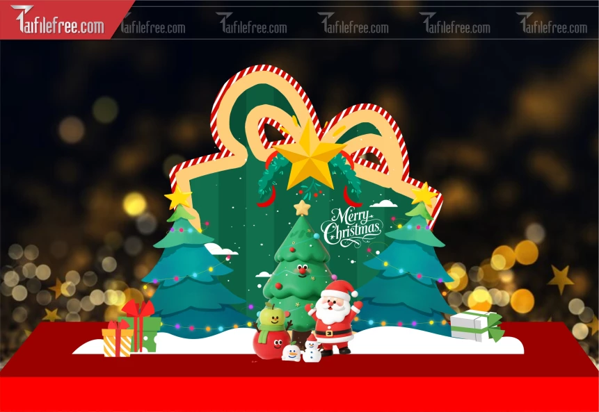 Mẫu Background GIáng Sinh - Noel - Phông Nền Merry Christmas GS371