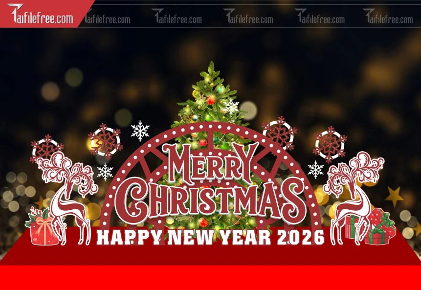 Mẫu Background GIáng Sinh - Noel - Phông Nền Merry Christmas GS380