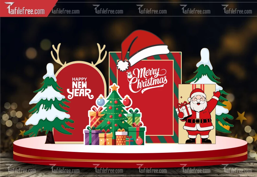 Banner Giáng Sinh - Noel - Backdrop Merry Christmas GS72