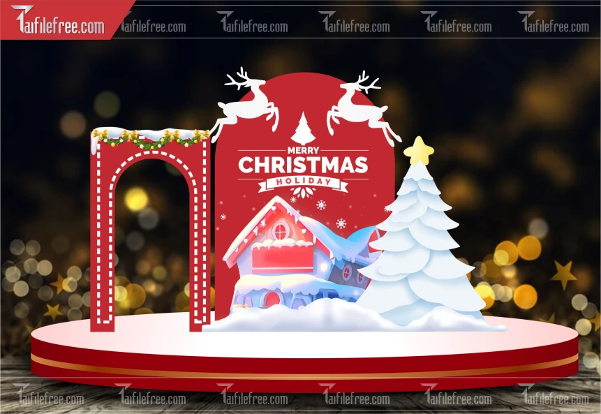 Banner Giáng Sinh - Noel - Backdrop Merry Christmas GS73