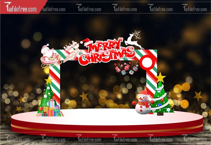 Banner Giáng Sinh - Noel - Backdrop Merry Christmas GS76