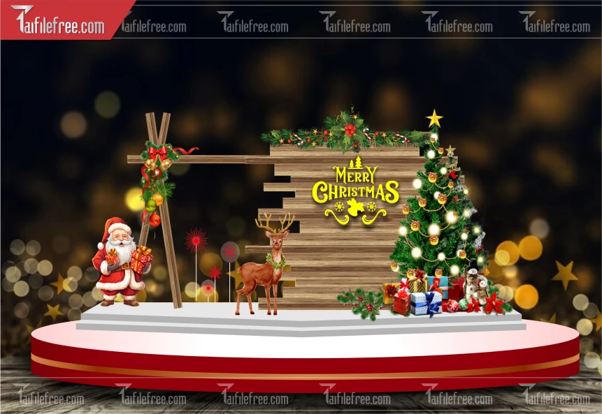 Banner Giáng Sinh - Noel - Backdrop Merry Christmas GS77