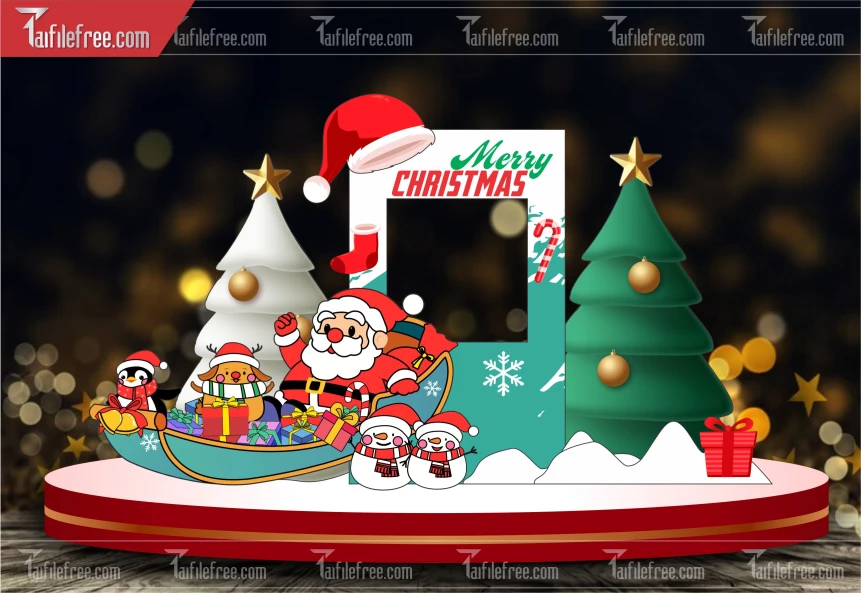 Banner Giáng Sinh - Noel - Backdrop Merry Christmas GS78