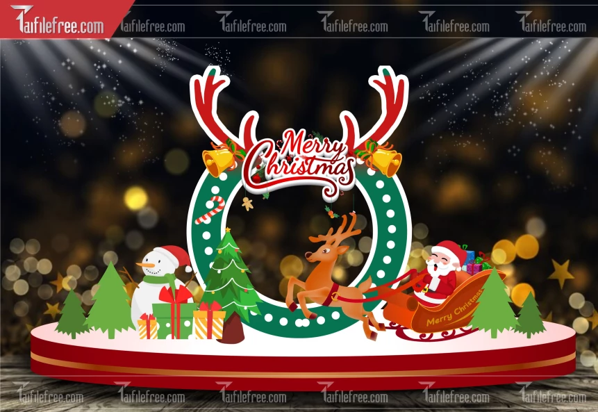 Banner Giáng Sinh - Noel - Backdrop Merry Christmas GS79