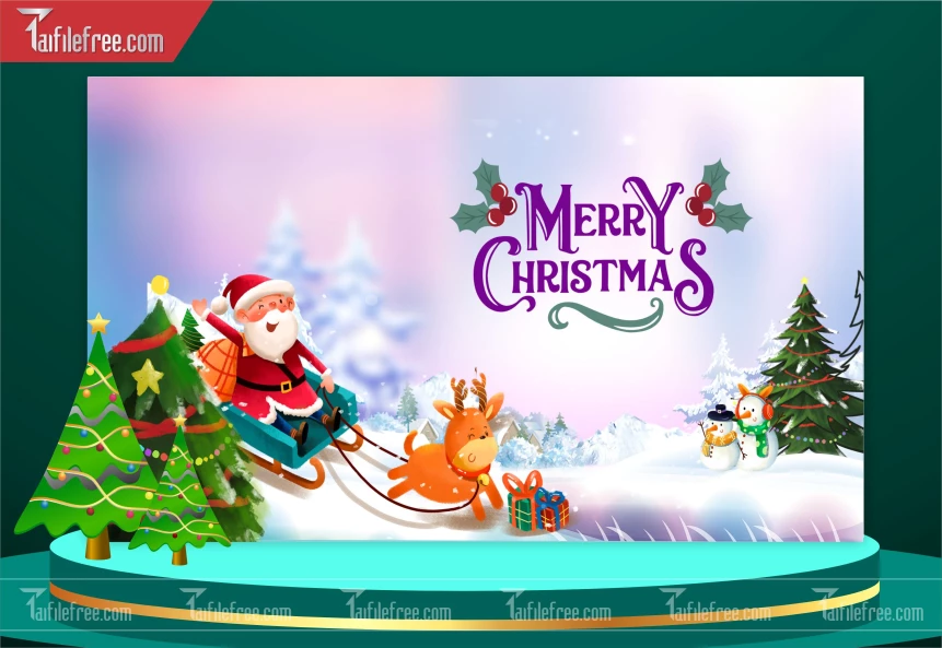 Banner Giáng Sinh - Noel - Phông nền Merry Christmas GS88