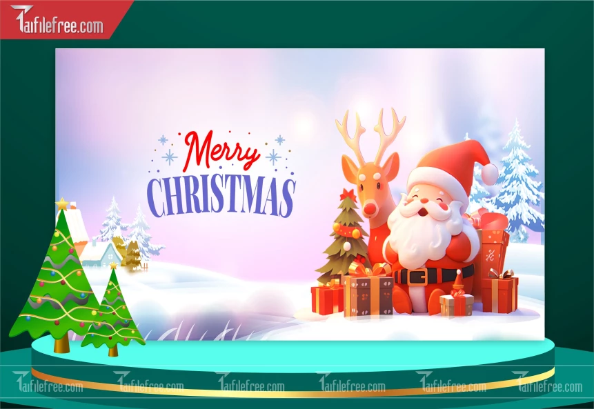 Banner Giáng Sinh - Noel - Phông nền Merry Christmas GS89
