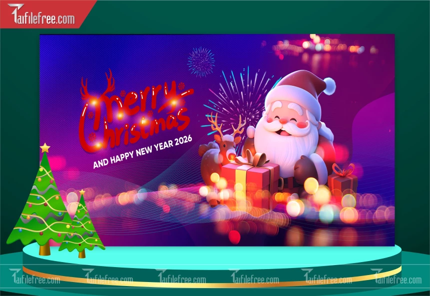 Banner Giáng Sinh - Noel - Phông nền Merry Christmas GS90