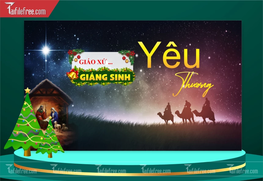 Banner Giáng Sinh - Noel - Phông nền Merry Christmas GS93